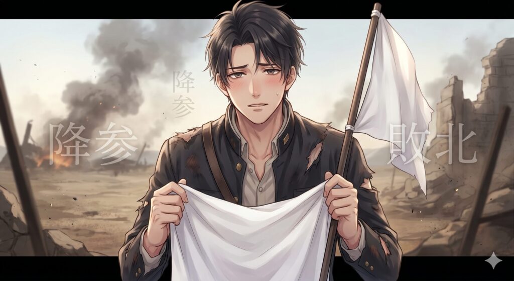 ローカルアカウントに降参している様子