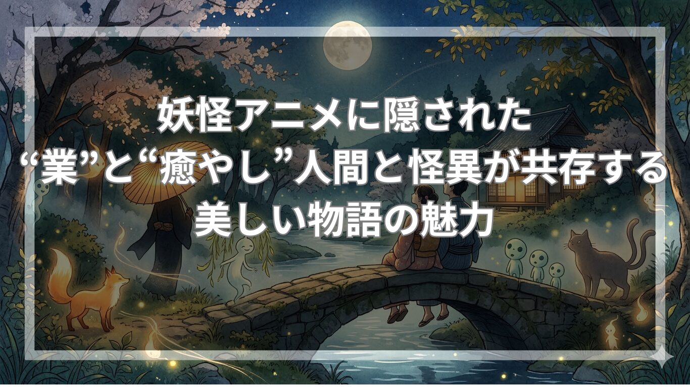 妖怪アニメに隠された“業”と“癒やし”・人間と怪異が共存する美しい物語の魅力