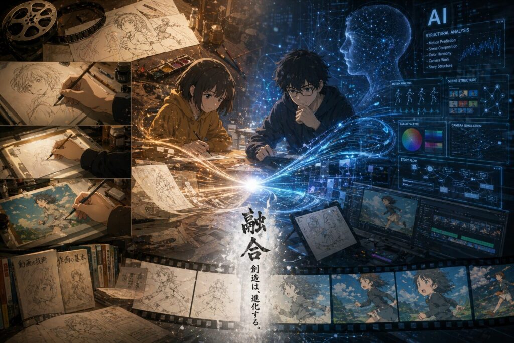 メモとAIのハイブリット画像