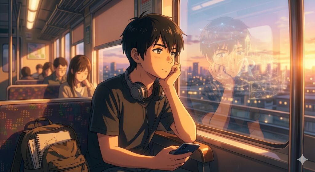 忘却効果を狙ってぼーっとしている様子