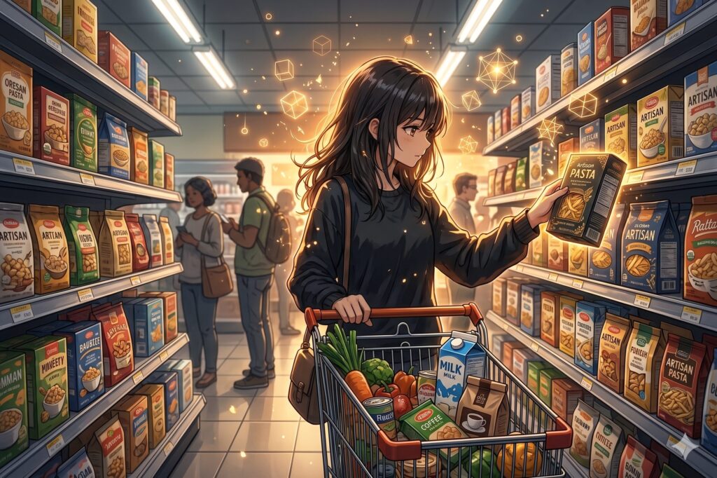 買い物をしている様子